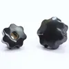 Porca de Fixação Cega de Sete Estrelas com Furo Passante, Porca de Fixação em Forma de Estrela Apertada à Mão, Porca com Manípulo de Baquelite Flor de Ameixa, Porca com Manípulo M4M5M6M8