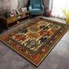 Alfombra transfronteriza de estilo étnico clásico para sala de estar, resistente a la suciedad, decorativa, cojín para mesa de centro, manta para sofá, para dormitorio, fácil de llevar, manta de noche