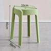 Taburete de plástico grueso apilable para el hogar, mesa de comedor, banco, taburete redondo, taburete alto creativo de moda, silla nórdica sencilla