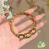 Pulsera de Hilo de Colores del Festival del Bote del Dragón Año del Zodiaco Joyería Tradicional Simple Lujo Ligero Pulsera Roja Modelo Nuevo 2026 Pulsera