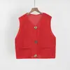 Chaleco de Punto Grueso Casual de Moda Nueva Estilo Europeo y Americano Otoño/Invierno 2026 para Mujer, Chaleco de Comercio Exterior de Amazon