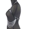 ZIZ productos europeos y americanos para mujer, accesorios de cuero, conjunto de ropa bondage, artículos calados