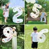 Balões Brancos Impressos com Números de 32 polegadas para Meninas e Decorações de Balão de Aniversário Infantil Balões de Folha de Alumínio Atacado