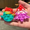 Brinquedo Educacional de Pressionar Arco-Íris de Natal Alívio de Estresse Infantil Descompressão Infantil Haste de Apertar Divertida Matador de Roedores Presente de Natal Pioneiro