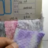 Tie-Dye Estampado Perla Visón Peluche Largo Piel Falsa de Conejo Alto-Bajo Piel de Visón Ropa para Mujer Zapatos y Sombreros Tela de Peluche