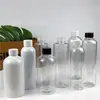 Lugar de fábrica 300ml tapa de rosca botella de plástico PET transparente botella para sub-embotellar líquido botella de aceite botella de pegamento