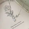 Collar de Ciervo con Incrustaciones de Diamantes en Plata de Ley S925 para Mujer, Estilo Retro Japonés, Diseño de Nicho de Alta Gama, Cadena para Clavícula, Popular en Xiaohongshu