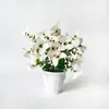 Decoración para el Hogar Planta en Maceta Artificial de Mariposa con 4 Ramas y 28 Flores Decoración para Bodas y Hoteles Flor Artificial Falsa Bonsái Adorno de Planta Verde