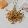 Nuevo Estilo Aliento de Bebé Artificial de un Solo Tallo en Colores Otoñales, Decoración Floral Vintage para el Hogar y Bodas, Adornos para Arreglos Florales al por Mayor
