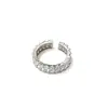 Anillo Brillante de Zirconia para Mujer, Diseño de Nicho, Lujo Ligero, Sensación de Alta Gama, Anillo para Dedo Índice Completamente de Diamante, Extremadamente Hermoso y Exquisito