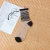 Calcetines de dibujos animados primavera y verano primavera y verano boca profunda calcetines de cristal transparente calcetines invisibles para mujer venta al por mayor de fábrica