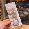 Corea del Sur Dongdaemun Lindo Pluma Traje de 6 Horquillas Sentido Avanzado Clip Oso Flequillo Clip de Borde Nueva Horquilla