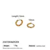 Taina Europeos y Americanos Lujo Ligero Lineales Acero Inoxidable Brazaletes para Oreja Acero de Titanio Pendientes de Moda Transfronterizos Populares Joyería al por Mayor
