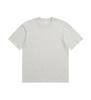 230g Algodão Penteado Cilindro Camiseta Sem Costura Masculina Gola Redonda Cilindro Tecido Manga Curta Verão Algodão Casais