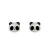 Pendientes de Panda Lindos de Plata de Ley 925 ins Simples Versátiles Distintivos Pendientes de Estudiante