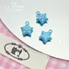 Pendente Colorido de Liga Metálica com Rosto Sorridente de Estrela Tinta Spray Dopamina DIY Acessórios de Joias Feitos à Mão Pulseira Corrente de Celular Material