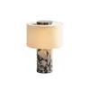 Lámpara de Mesa Recargable Bvlgari Lujo Piedra Atmósfera para Dormitorio, Estudio, Bar de Hotel, Mesita de Noche, Mesa de Comedor, Escritorio, Lámpara de Mesa de Mármol