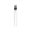Frascos de Refil de Perfume de Luxo 2 3 5 10ml com Cabeça Spray de Alumínio Eletroquímico, Tampa de Plástico Transparente, Frasco Vazio Portátil de Vidro Transparente