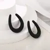 Pendientes Geométricos de Acrílico con Anillo en C de Venta Caliente Transfronteriza, Pendientes Clásicos Versátiles de Colores Dulces Geométricos, Colgantes de Oreja de Moda