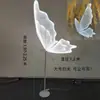 Accesorios para Bodas Alas de Mariposa Luminosas Colgante Decoración de Techo Araña de Boda t Escenario Camino de Hierro Guía Adornos