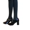 Zapatos Mary Jane de Charol con Punta Redonda y Tacón Alto, Estilo Francés, Modelo Nuevo 2026 para Mujer con una Sola Correa, Elegantes y Adelgazantes, Zapatos de Salón de Moda
