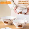 Al por mayor ya Cheng de cuenco de cerámica para el hogar individual para comer plato cuenco para sopa cuenco para fideos lindo creativo personalizado Plato de cuenco cuchara