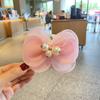Accesorios para el cabello de niñas, pinza para el cabello con lazo, horquilla de perlas, princesa, súper hada, estudiante, pinza superior, decoración DIY para zapatos y sombrero