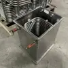 Tanque de bobina de aço inoxidável para chiller, dobra 304, trocador de calor de tanque, evaporador, resfriamento em espiral, vapor
