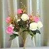 Hengfang Fabricante de Flores Artificiales Venta Directa de Rosas Artificiales, Varios Tipos de Flores Decorativas Artificiales, Accesorios para Fotografía, Manojos Pequeños de Flores al por Mayor