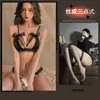 Lencería sexy, encaje sexy, diseño de tres puntos, realza los senos pequeños, tanga tentadora de perlas, conjunto apasionado que no se quita, puro deseo para mujeres.