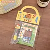 Set de Papelería Original de Dibujos Animados Lindos Tengyi, Cuaderno de Espiral de Alto Valor, Notas Adhesivas, Regalo de Regreso a Clases, Pequeño Regalo Portátil