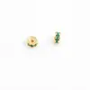 Chapado en oro de 18K14K, fuerte retención del color, incrustado con circonita de colores, cuentas de rueda martilladas, cuentas espaciadoras, cuentas sueltas, accesorios DIY para pulseras, collares y brazaletes