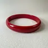 Pulseiras Redondas Geométricas Multicores de Resina Europeias e Americanas Transfronteiriças, Pulseiras e Joias Empilháveis Coloridas Sólidas e Gradientes da Moda e Únicas