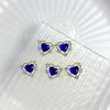 Nueva Aleación China Joyería para Uñas Arte de Uñas Diamante Azul Flash Amor Gotas de Agua Xi Fei Zhen Huan Mismo Palacio Armadura con Diamante