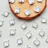 Nuevo brazalete de retención de color plata grueso, pulsera, colgante de aleación, accesorios DIY, collar, colgante de diamante de proteína, materiales para ropa antigua
