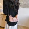 2025 Nuevo Senmeng Versátil Casual Patrón Lichi Transfronterizo Retro Cierre Bolso de Cubo Portátil Bolso de Hombro Cruzado para Mujer