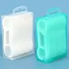 Caja de Hilo Dental Caja Vacía Caja Portátil de Mano Caja Mini para Palillos Caja de Almacenamiento para Palillos de Hilo Dental Cepillo Interdental Hisopo de Algodón Caja de Plástico