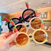 Gafas de sol de moda resistentes a los rayos UV para niños, gafas de sol antideslizantes con dibujos animados para niños y niñas, gafas para bebés, marea