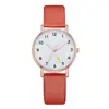 Venta Directa de Fábrica, Relojes Populares Transfronterizos para Estudiantes Mujeres, Relojes con Correa de Cuero Luminosos, Relojes de Cuarzo Estilo Fresco para Estudiantes
