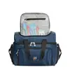 Bolsa de Picnic de Doble Capa Personalizada de Fábrica de Yiwu, Bolsa de Hielo de Almacenamiento en Frío Clasificada Seco y Húmedo, Bolso de Hombro Grande de Capacidad Térmica para Exteriores
