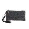 Porta-moedas Japonês Costura Padrão Geométrico Irregular Bolsa de Mão Moda Bolsa de Cosméticos Bolsa de Mão Cor Mutável Luminosa