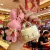 Colgante para Teléfono Bolsa Dorada, Oro Puro 999, Llavero Creativo con Colgante de Conejo y Diseño de Sapo Dorado