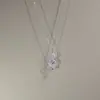 Europa e Estados Unidos joia transfronteiriça nota de diamante colar personalidade tendência criativa boutique estilo hip-hop joia corrente de clavícula de diamante