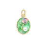 Acessórios para Pulseiras e Colares DIY Transfronteiriços, Pingentes de Coração, Charms de Cordão, Pingentes Florais Artesanais, Materiais para Pendurar em Bolsas