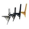 Patas de soporte de metal semicirculares para sofá, mesita de noche, mueble de TV, mesa de centro