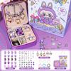 Tiktok Taobao Desenho Animado Sanrio Conjunto de Pulseiras DIY Educativo Miçangas Dia das Crianças Presente Kuromi