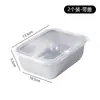 Caja de Acero Inoxidable para Conservar Frescura con Tapa, Caja de Almacenamiento, Fiambrera Comercial de Grado Alimenticio para Picnic, Caja para Refrigerador