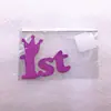 Cartão de Bolo Decoração Inserir Amor Estrela Coroa Inserir Cartão de Bolo de Aniversário Decoração de Bandeira