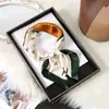 Bufanda Cuadrada de Moda Versátil Estilo Coreano Floral 70% Seda Artificial Pañuelo de Cuello Pañuelo de Cuello de Alto Grado con Puntos Venta al por Mayor
