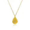 Collar Retro Francés Trenzado Estrella y Luna de Acero Inoxidable, Personalizado y Moderno Colgante de Metal Tejido para Mujer Cadena de Acero de Titanio
